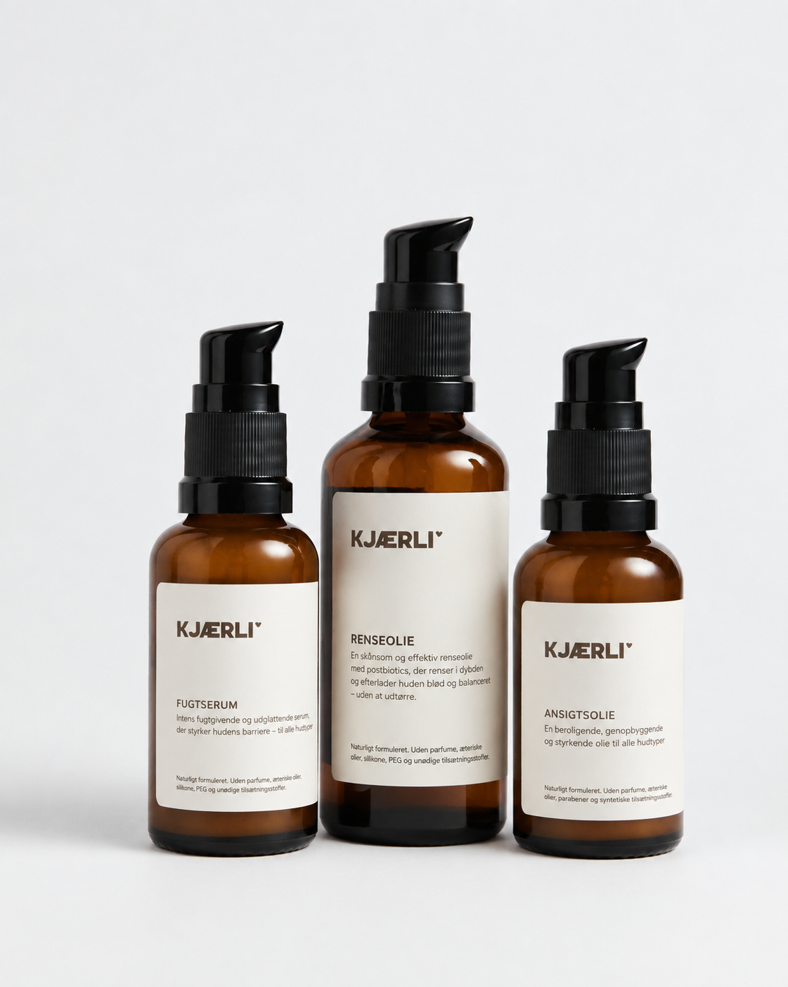 Face routine: Renseolie, Fugtserum & Ansigtsolie